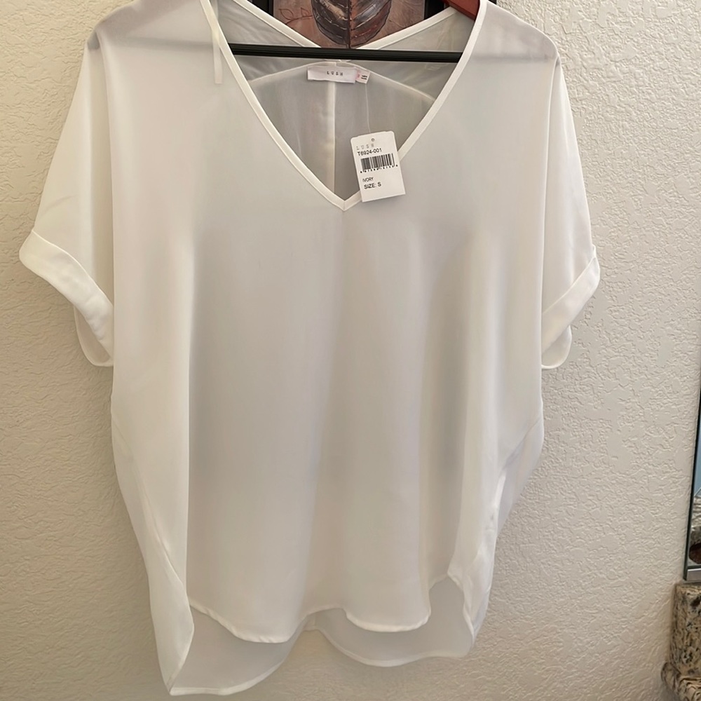 LUSH V-neck stylish top. Luxurious and classic. Exclusive of Nordstrom.